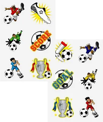 Produktbild von 1 Kicker Bande abwaschbare Fussball Tattoos