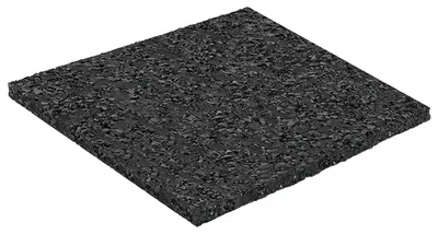 Produktbild von Gummigranulat-Patiopad Schwarz 9 x 9 x 0,3 cm Gummi