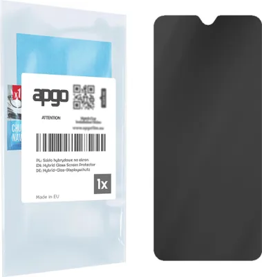 Produktbild von apgo Displayschutzglas Anti-Spähen Schutzglas für Motorola Moto G9 - Blickschutzglas Bildschirmschutz, 7H Hybrid Schutzglas mit Keramikbeschichtung [Matt, Full Glue, Anti-Spy]