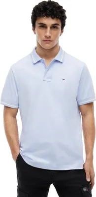 Productafbeelding van Tommy Jeans heren poloshirt, getipt, regular fit, blauw (Moonlight Iris), maat XXL