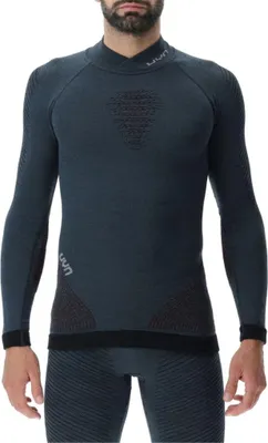 Produktbild von UYN Fusyon langarm Funktionsshirt Turtleneck Herren orion blue/bordeaux/pearl grey XXL