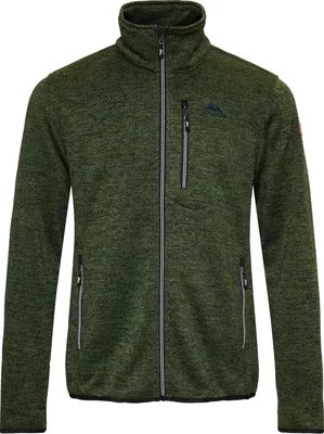 Produktbild von Nordberg Benjamin Fleece Cardigan – Herren – Grün Melange – Größe XXL