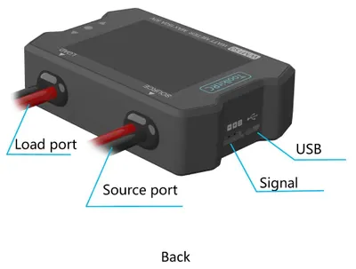 Produktbild von Wattmeter - WM150 Leistungsanalysator - 150 A - 50 V - LCD-Anzeige - Spannungs- und Stromtester - PWM-Ausgang - Schwarz