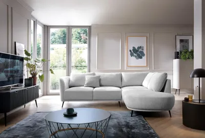 Produktbild von Ecksofa mit Schlaffunktion & Bettkasten - L-Form - Aurora Récamière