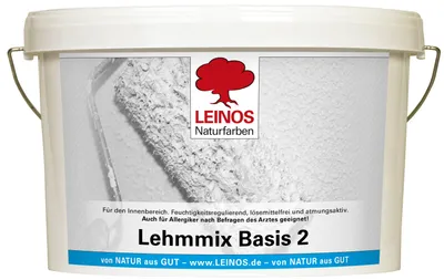 Produktbild von LEINOS Lehmmix 10 l für Wände innen, Mixfarbe, matt, feuchteregulierend