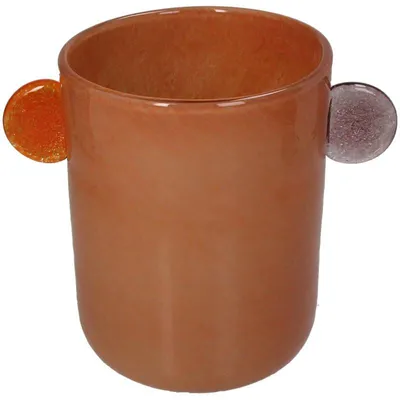 Immagine prodotto di Collezione HD, vaso in vetro, design Terra, dimensioni 25,5 x 16,5 x 20,5 cm