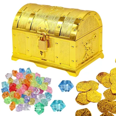 Productafbeelding van Piratenschatset met 20 Gouden Munten en 100 Edelstenen