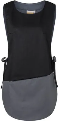 Image de Karlowsky KS17 | Casaque de survêtement Bea - Lavable jusqu'à 60°C (Anthracite jusqu'à 95°C) - Couleur : Black (ca. Pantone Black 6 C)/Anthracite (ca. Pantone 432C) - Taille : II (42/44)