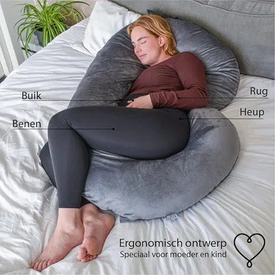 Produktbild von Famanu Stillkissen Baumwolle - Schwangerschafts- und Seitenschläferkissen