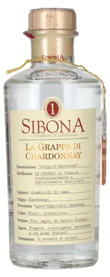Produktbild von Sibona La Grappa di CHARDONNAY 40% Vol. 0,5l