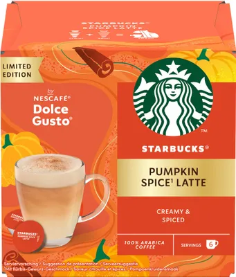 Starbucks Pumkin Spice Latte by Nescafe Dolce Gusto 6+6 Kapseln 129g