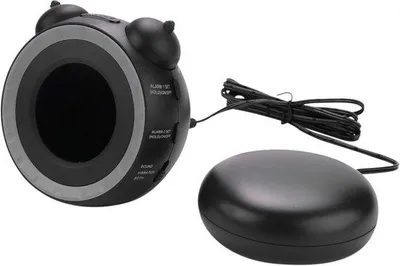 Obrázek produktu pro Digitální budík s USB nabíjecím portem, vhodný pro děti, s funkcí vibrací, určený pro těžké spáče nebo osoby se sluchovým postižením