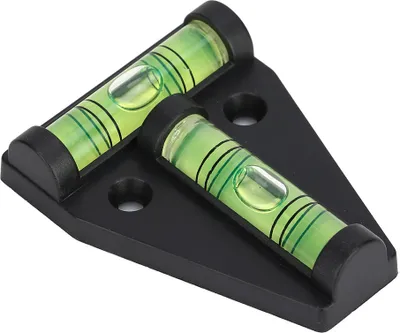 Image de Instrument de mesure Niveau à bulle en T avec outil de mesure à trou d'installation pour appareils photo (noir)
