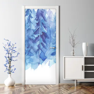 Produktbild von Dekorative Tür dekoration selbstklebend Türaufkleber Türtapete Leuchtturm Aquarell 70 x 200 cm
