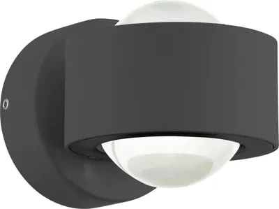 Produktbild von ONO 2 Wand-/Deckenleuchte Lampe Beleuchtung - L9 x H8 x AL13 cm - anthrazit - 2X2,5W inkl. - IP20