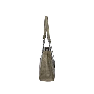 Produktbild von Rieker Damen Schultertasche Flechtoptik Kettendetail H1336, Farbe:Grün