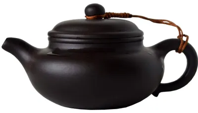 Produktbild von Chinesische Gongfu Teekanne aus schwarzem Ton - 240ml