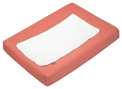 Produktbild von Wickelauflagenbezug jeanne - 70 x 50 cm - Terrakotta | by SEVIRA KIDS