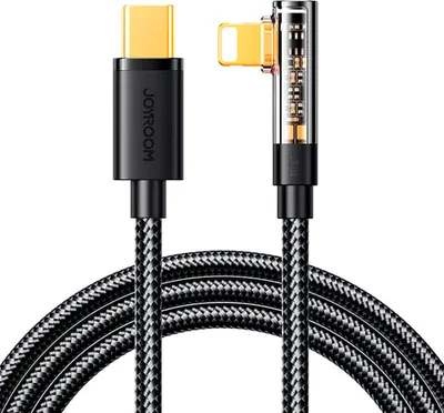 Zdjęcie produktu dla JOYROOM Joyroom S-C Lightning Angle 20W 1.2m USB to USB-C Lightning cable S-CL020A6 (black)