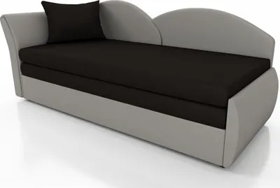 Produktbild von Sofa Schlafsofa inklusive Bettkasten ALINA / R- Stoff Alova Grau / Schwarz