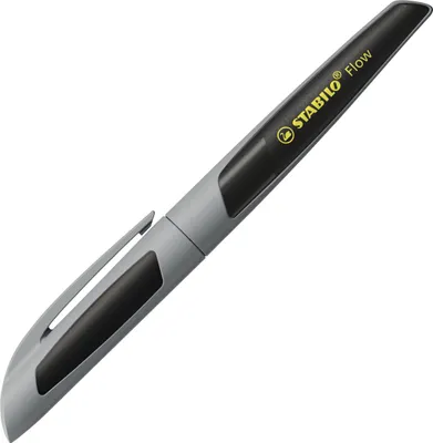 Produktbild von STABILO Flow ACTIVE, Grau, Kartuschenfüllsystem, Edelstahl, Medium, 18 mm, 150 mm