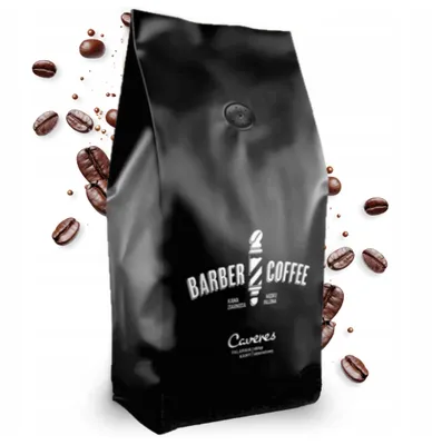 Zdjęcie produktu dla Świeżo palona kawa ziarnista Caveres Barber 250g, 60% Arabika 40% Robusta, Rzemieślnicza Palarnia Kawy Premium