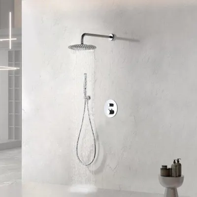 Obrázek produktu pro Chromová sprchová sada na koupelnovou stěnu