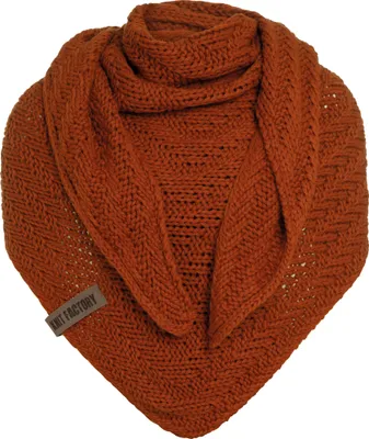 Produktbild von Knit Factory Sally Dreiecksschal - Terra - 220x85 cm