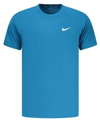 Produktbild von Herren Kurzarm T-Shirt Blau Rundhals Dri-Fit mit Logo & Druck