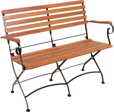 Produktbild von Bank klappbar, aus Eukalyptus GARDA-120 , B/H/T: ca. 116/89/58 cm