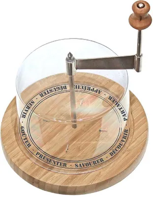 Image de Racloir à fromage avec cloche - Bois