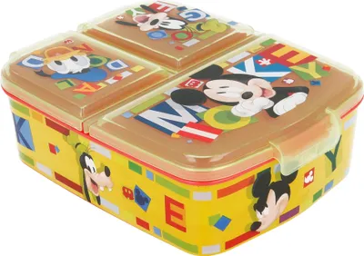 Produktbild von Stor - Mickey Mouse - Brotbox mit 3 Fächern