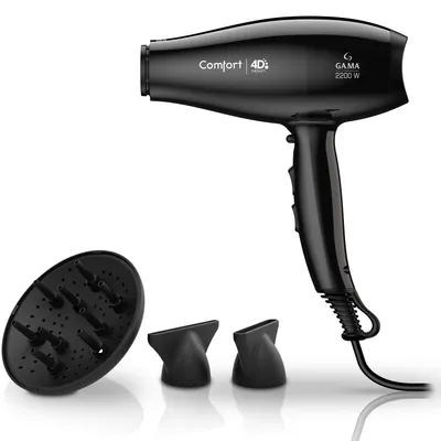 Produktbild von GA.MA Comfort 4D, AC, Schwarz, Hängeschlaufe, 2,5 m, 2200 W, 220 - 240 V