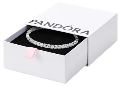 Produktbild von PANDORA Sterling silver Man-made crystal Blue 591469C02 Damenarmband
