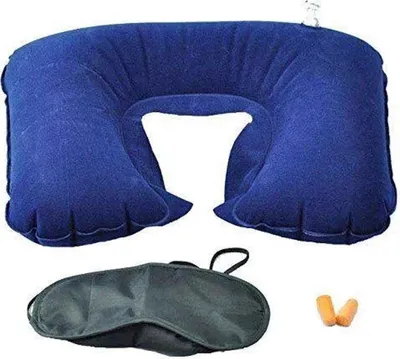 Produktbild von Jumada's – 3-in-1-Set für Reisen – Nackenkissen, Augenmaske und Ohrstöpsel