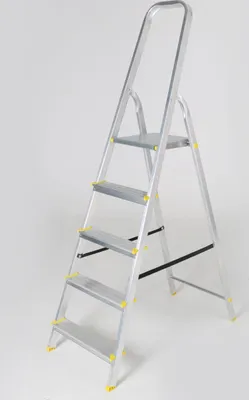 Produktbild von Haushaltsleiter, Aluminium, 5 Stufen