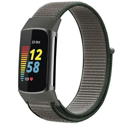 Immagine prodotto di Cinturino per Fitbit Charge 5: cinturino in nylon imoshion con chiusura in velcro e connessione senza problemi