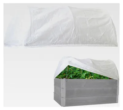 Produktbild von Hochbeetabdeckung 120 x 80 cm Bogenabdeckung mit Vlies