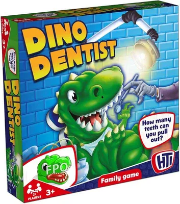Produktbild von HTI Dino Dentist Spiel - interaktives Dinosaurier-Spielzeug für Kinder