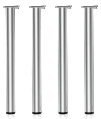 Immagine prodotto di Gambe per tavolo - Acciaio inossidabile - Cromo - 870 mm - Set da 4