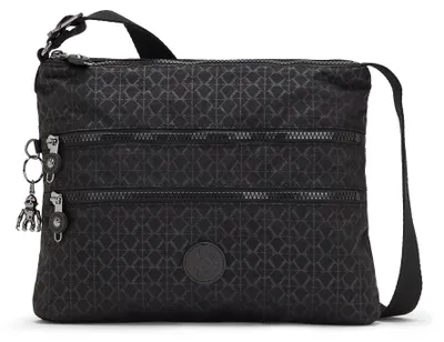 Produktbild von Kipling Umhängetasche Alvar Schwarz, Mittelgroß, Signature Emb, Damen Tasche