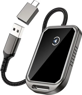 Obrázek produktu pro Adaptér CarPlay 2 v 1, bezdrátový, 5 GHz WiFi, USB Type-C, Plug & Play, iOS, Android