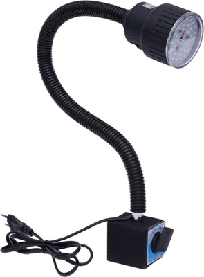 Zdjęcie produktu dla Lampa robocza 10W 220V z podstawą magnetyczną Lampa tokarska CNC na gęsiej szyi