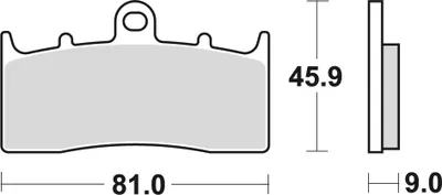 Zdjęcie produktu dla Klocki Hamulcowe Moto (Organic) Bmw K 1600 Gt, Gtl (16-) Bmw R 1150 R Abs (04-06)
