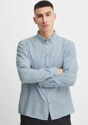 Produktbild von !Solid SDPete SH Herren Freizeithemd Hemd Basic Langarmhemd mit Button-Down-Kragen robuste Baumwoll-Polyester Qualität