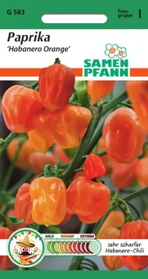 Produktbild von Chili Habanero Orange | Chilisamen von Samen Pfann