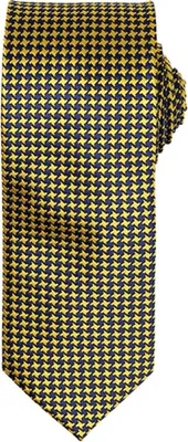 Image de Premier Workwear PR787 | Puppy Tooth Tie / Largeur 3' / 7,5 cm / Longueur 57' / 144 cm - Couleur : Or - Taille : One Size