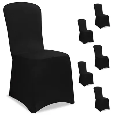 Produktbild von Stuhlhussen-Set, 6-teilig, schwarz,