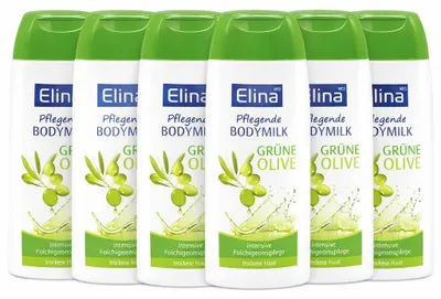 Produktbild von Elina Med Pflege-Bodymilk Grüne Olive – 200 ml (6 pack)