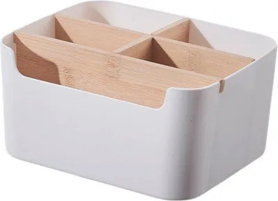 Produktbild von Holz Büro Organizer mit 5 Fächern für Büro und Kosmetik